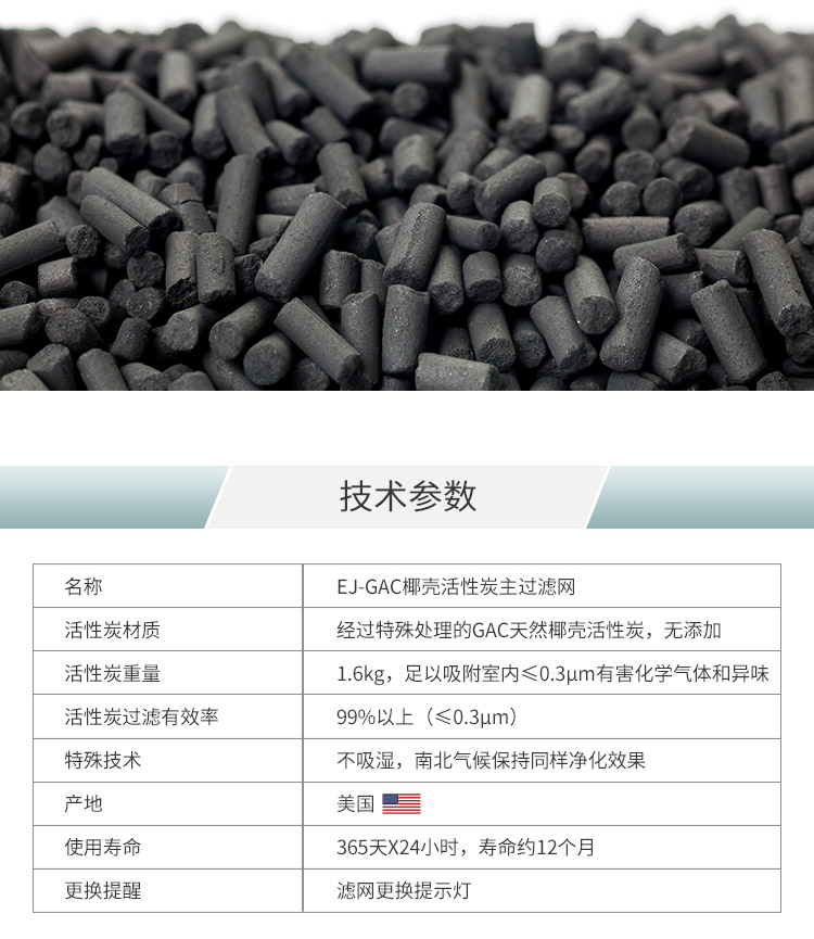 EJ-GAC椰壳活性炭主过滤网9