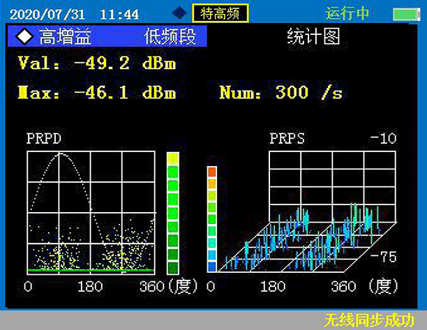 保定天威新域 TWPD-510 手持式智能局放巡检仪 特高频图谱