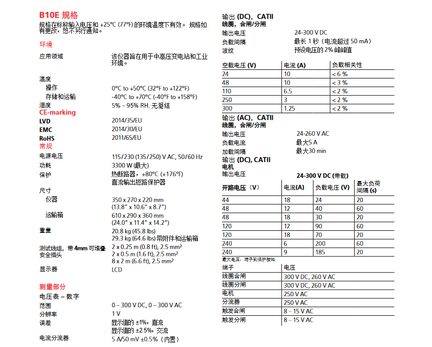 B10E 線圈跳閘測試儀
