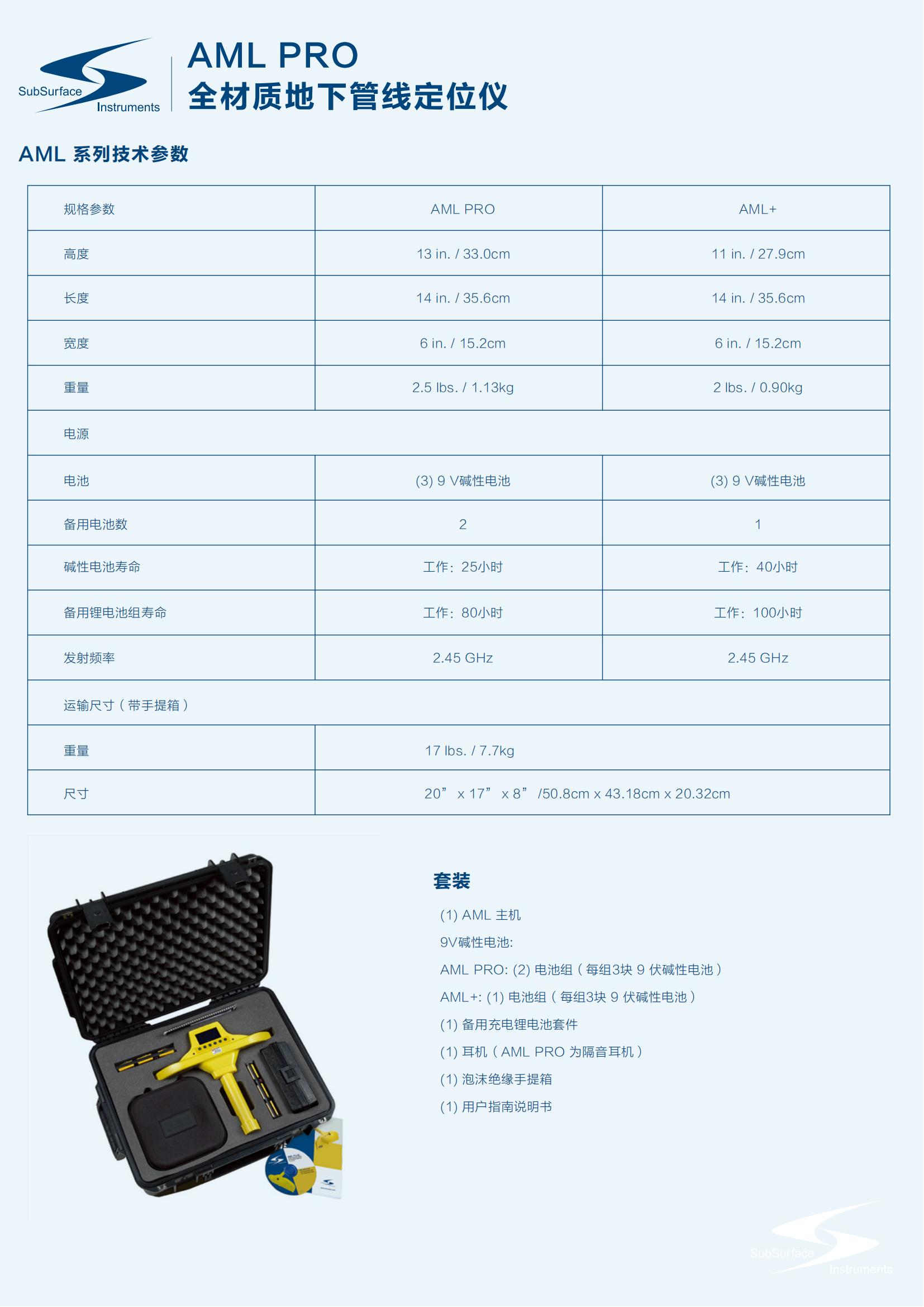 AML PRO 全材质地下管线定位仪