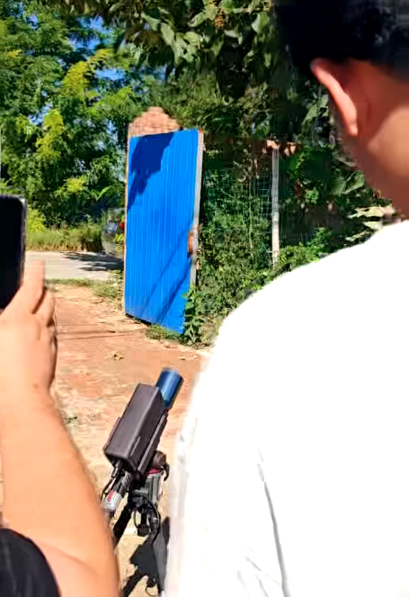 激光清障仪除树障现场